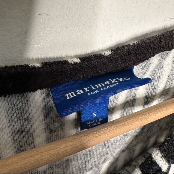 Marimekko For Target | Black White Stripe Short Sleeve Swim Coverup Dress Size S - Picture 9 of 10